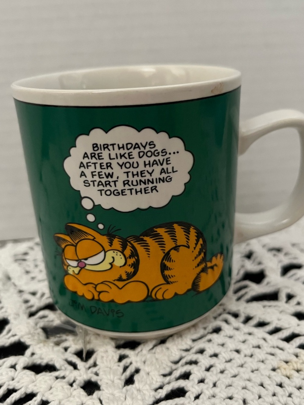 Garfield Cartoon Birthday Coffee Mug